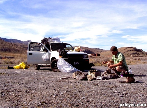 Camping in the Desert